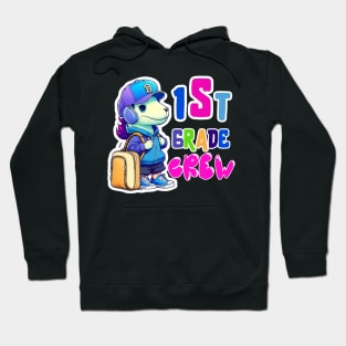 First grade Dog Crew Back to School Hoodie